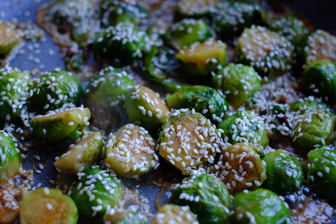 Sesame Soy Stick Brussels Sprouts