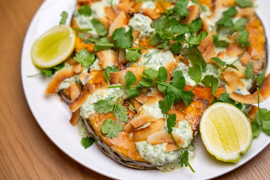 Roast Pumpkin With Lime And Coconut - Streamside Organics