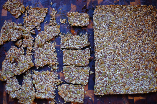 Gluten free multi-seed crackers - Streamside Organics