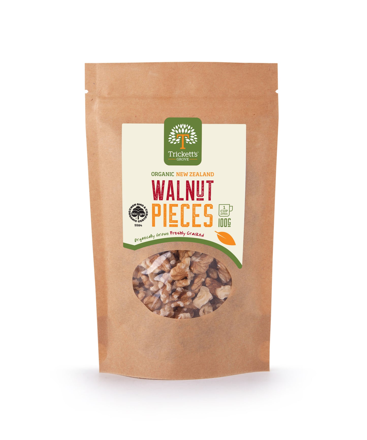 Walnut Pieces 100g - Tricketts Grove Organic
